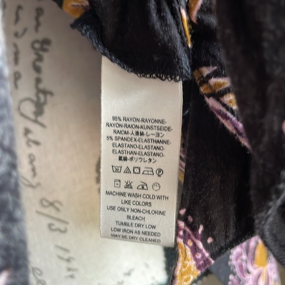 Free People Boho Paisley Printed Kimono Sleeve Top - S - Picture 8 of 12